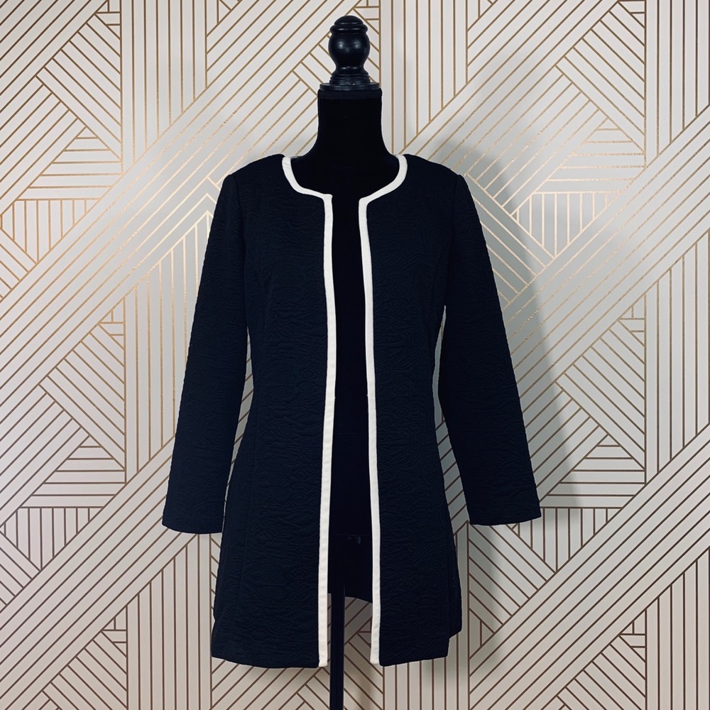 Ingredients Petite Black & White Blazer Jacket